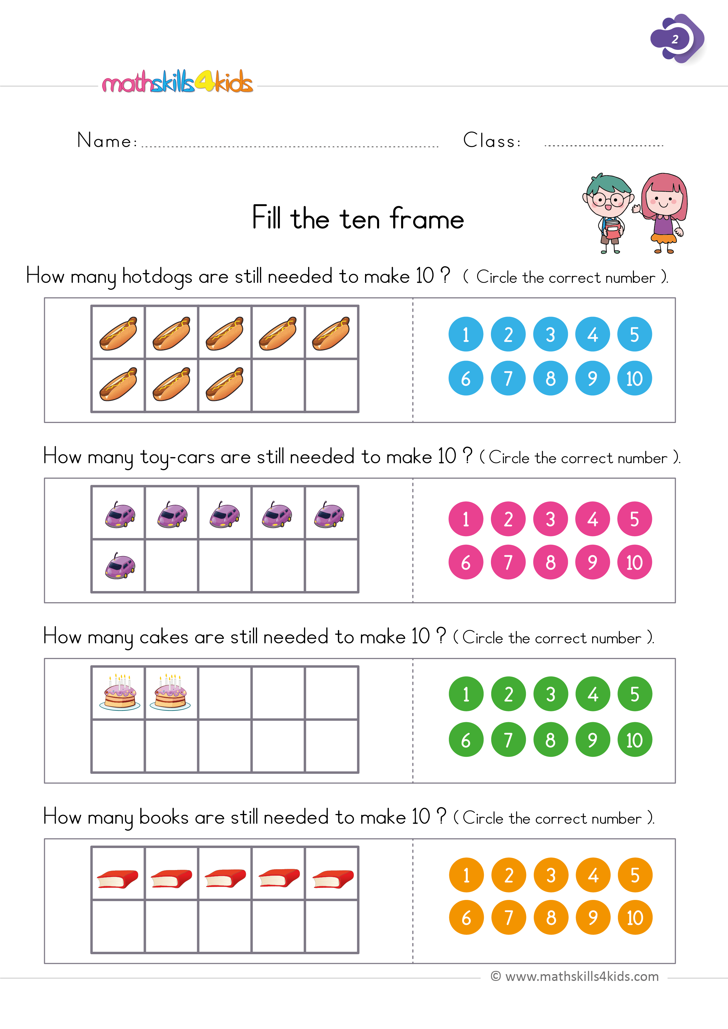 Numbers and counting worksheets for Grade 1 | Math Skills for Kids