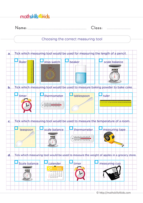 Units of measurement Worksheet Grade 3 Pdf with answers - Matching clocks and time in words