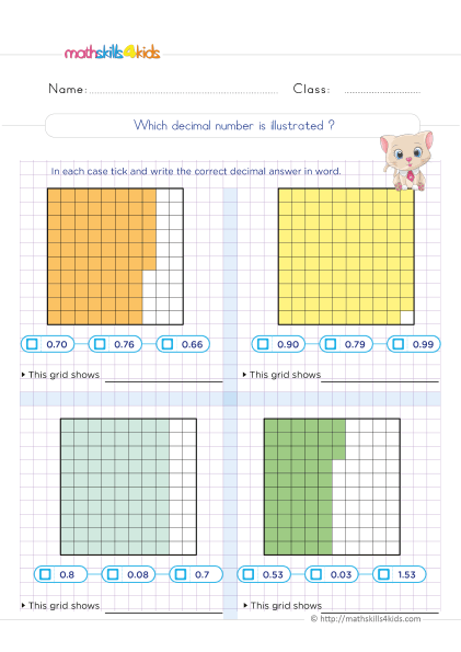 Decimals Worksheets Grade 6