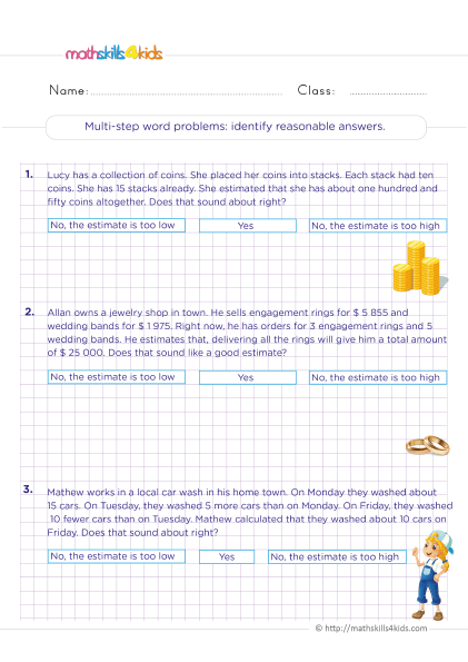 Grade 6 Math Word Problems: Tips, Tricks, and Answers - Identifying reasonable answers for multi-step word problems