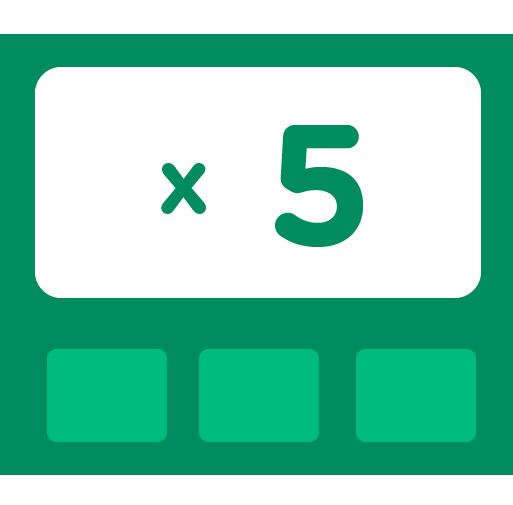 Learn how to multiply by 5 - Training activities