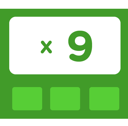 Learn how to multiply by 9 - Training activities