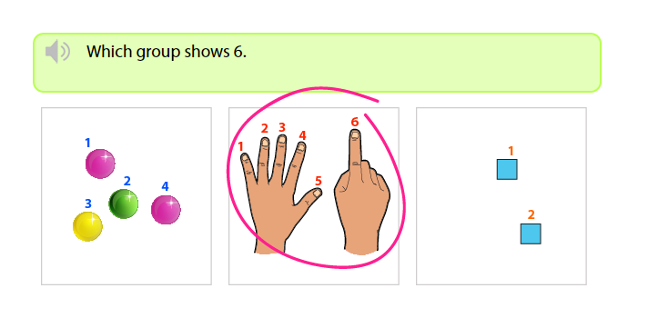 number recognition exercise up to 10