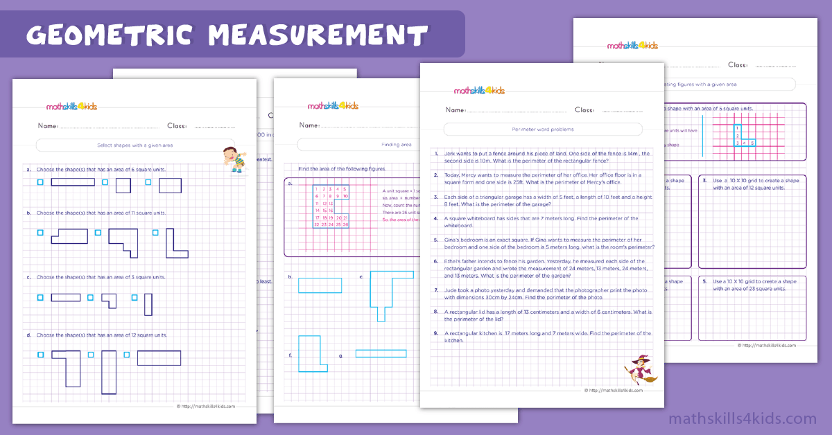 Geometric measurement activities for Grade 2: Perimeter and Area
