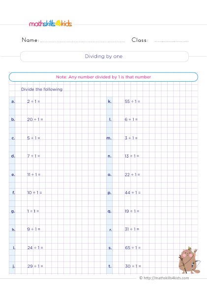 Division Strategies 3rd Grade Worksheets with answers - Equal groups division practice