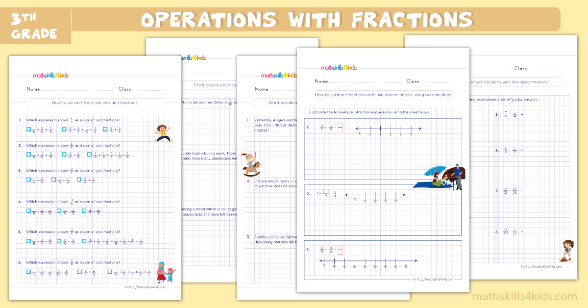 Grade 3 Fractions Worksheets - Use Models to Compare Fractions Practice