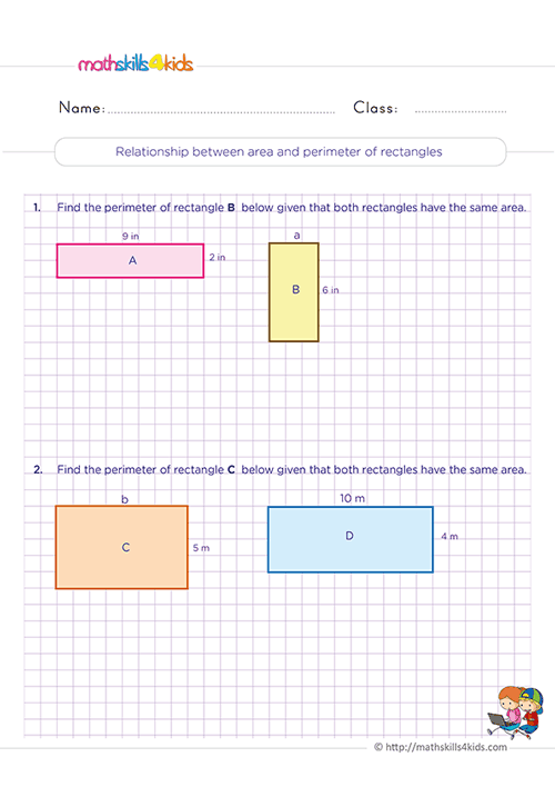 3rd Grade Geometry Worksheets Pdf Area And Perimeter Worksheets Grade 3