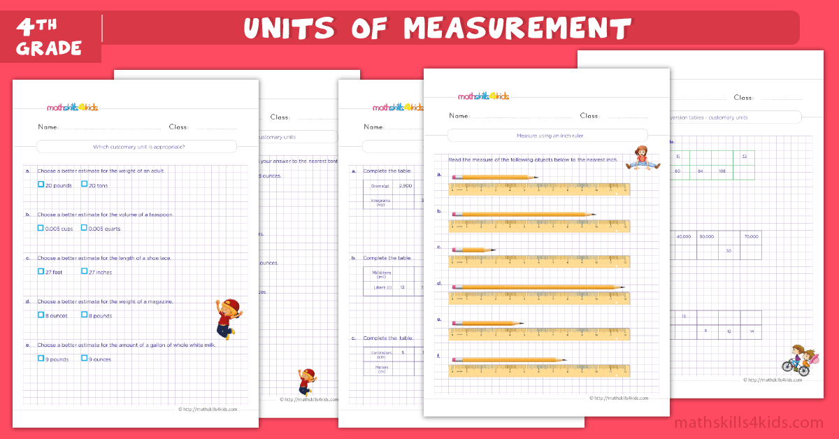 Grade 4 Units Of Measurement Worksheets Free Download