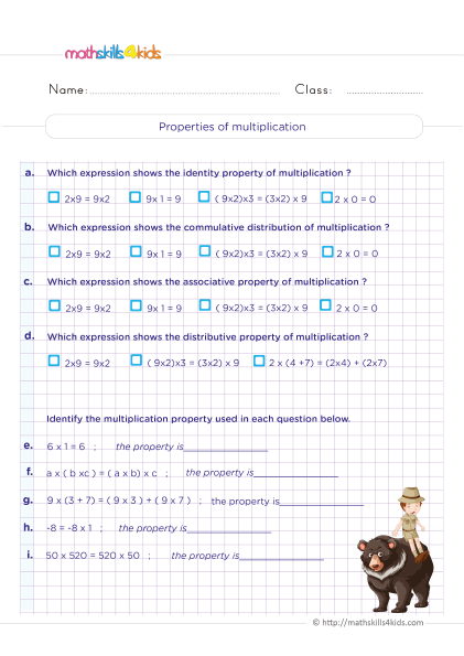 Multiplication worksheets for Grade 5 printable - Estimate square roots - Solve the following problems