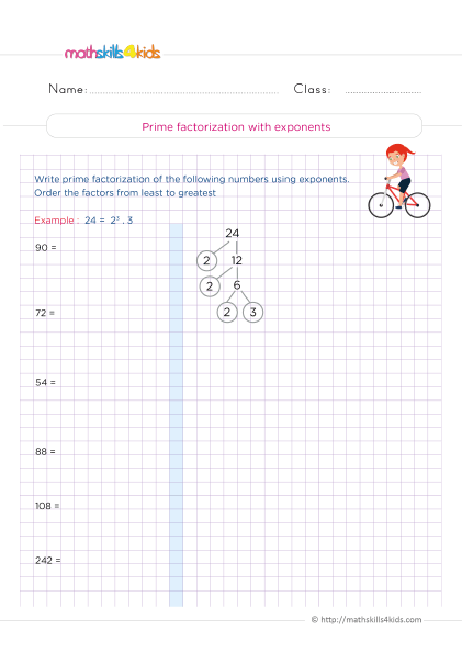 Grade 5 number theory worksheets: Free download - How to find the greatest common factor