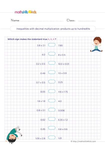 multiplying decimal worksheets for grade 5 pdf with answers fifth grade printable multiplication with decimals pdf