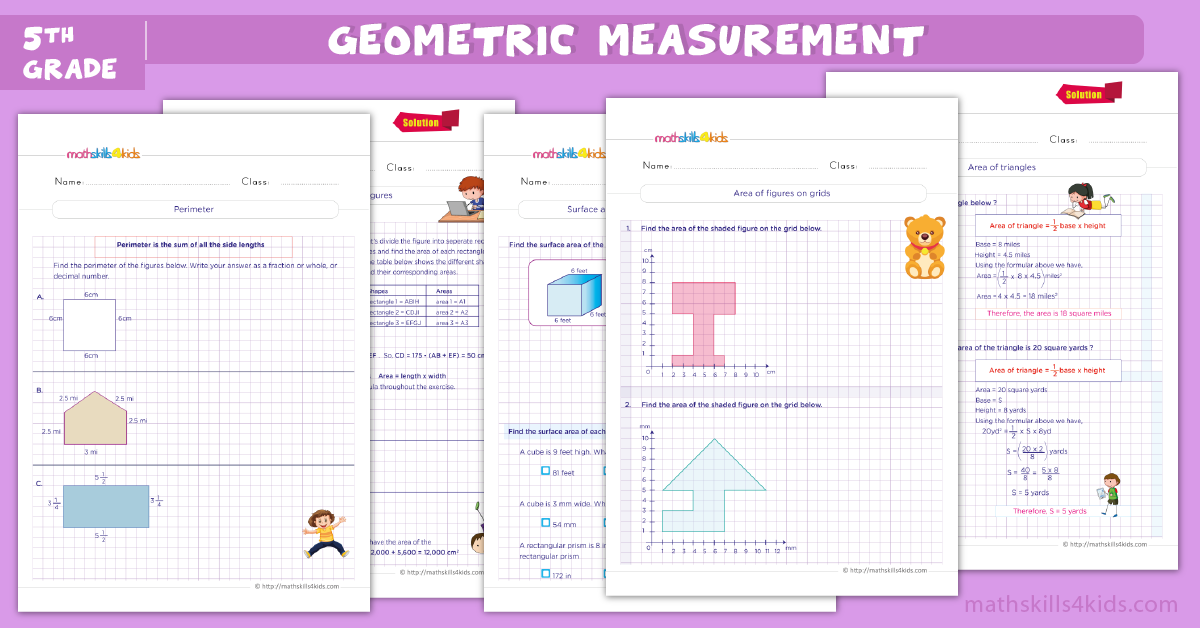 fifth grade math worksheets - Grade 5 geometry worksheets pdf