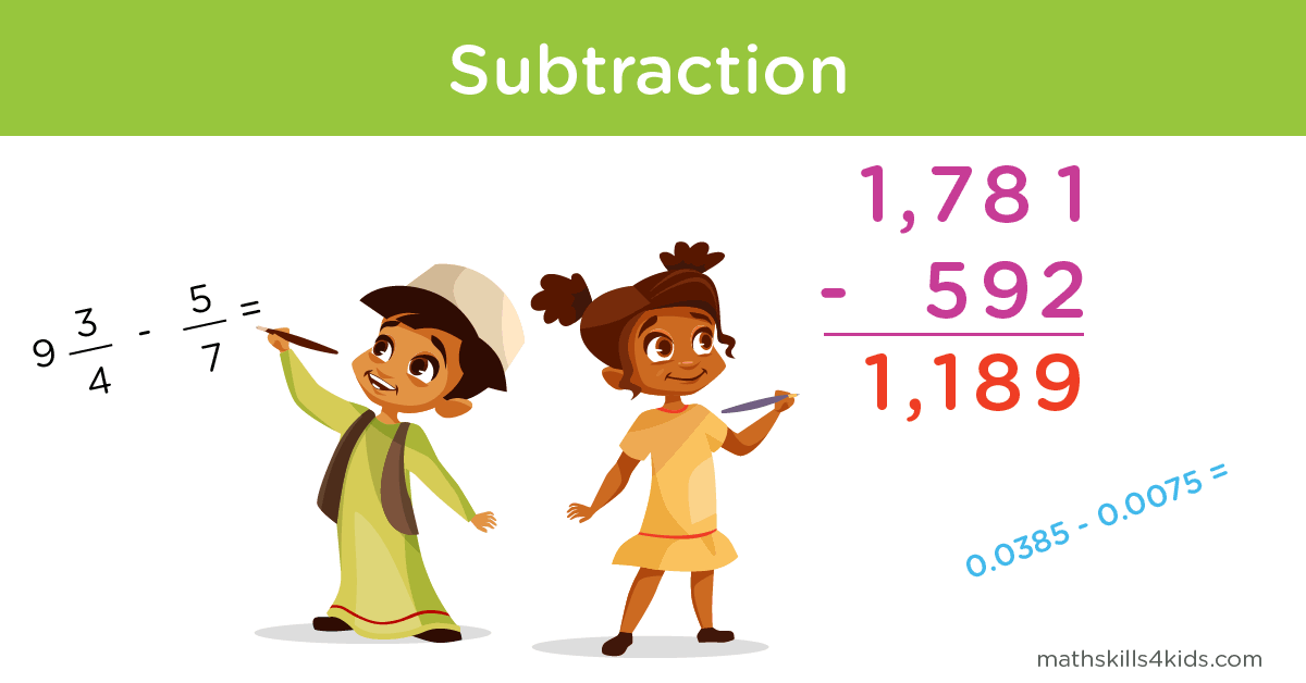Subtraction Practice - Subtraction worksheets Games Word Problems