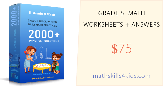 5th Grade Math worksheets for daily practice - up to 2000 question with answers