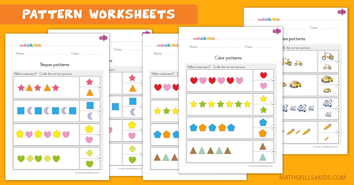 Patterns Worksheets for Kindergarten - Pattern Recognition Worksheets for Kinders