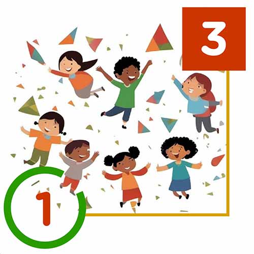 Counting shapes up to 3 - A lesson plan for Pre-K and K
