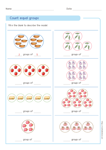 equal groups multiplication understand multiplication concept