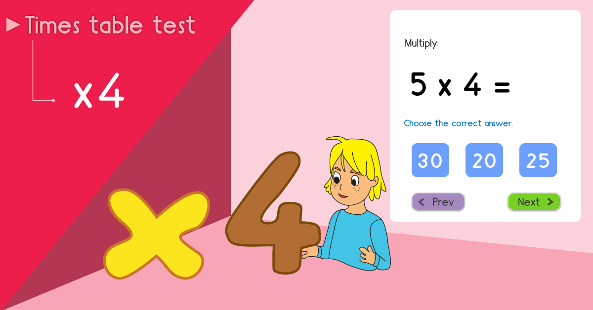 4 Times Table With Answers Brokeasshome
