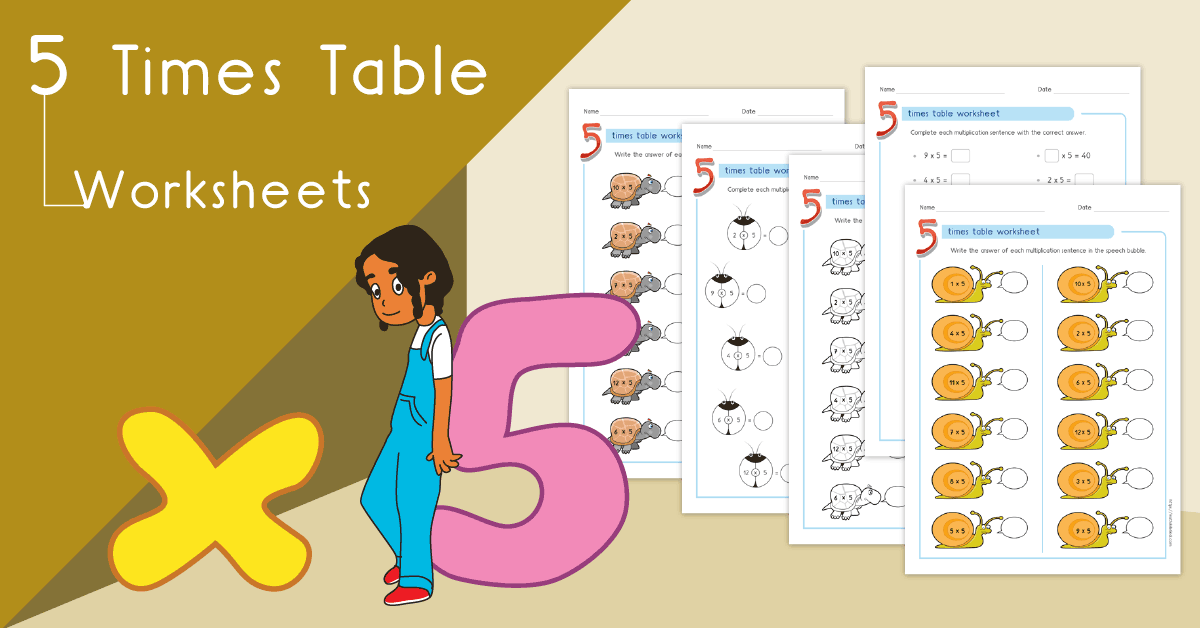 5 Times Table Worksheets Pdf Multiplying By 5 Activities