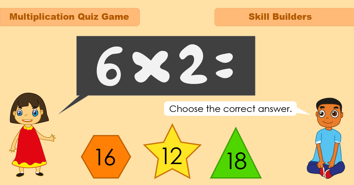 Multiplication Quiz Game - Skills Builders times tables - Free multiplication math games online