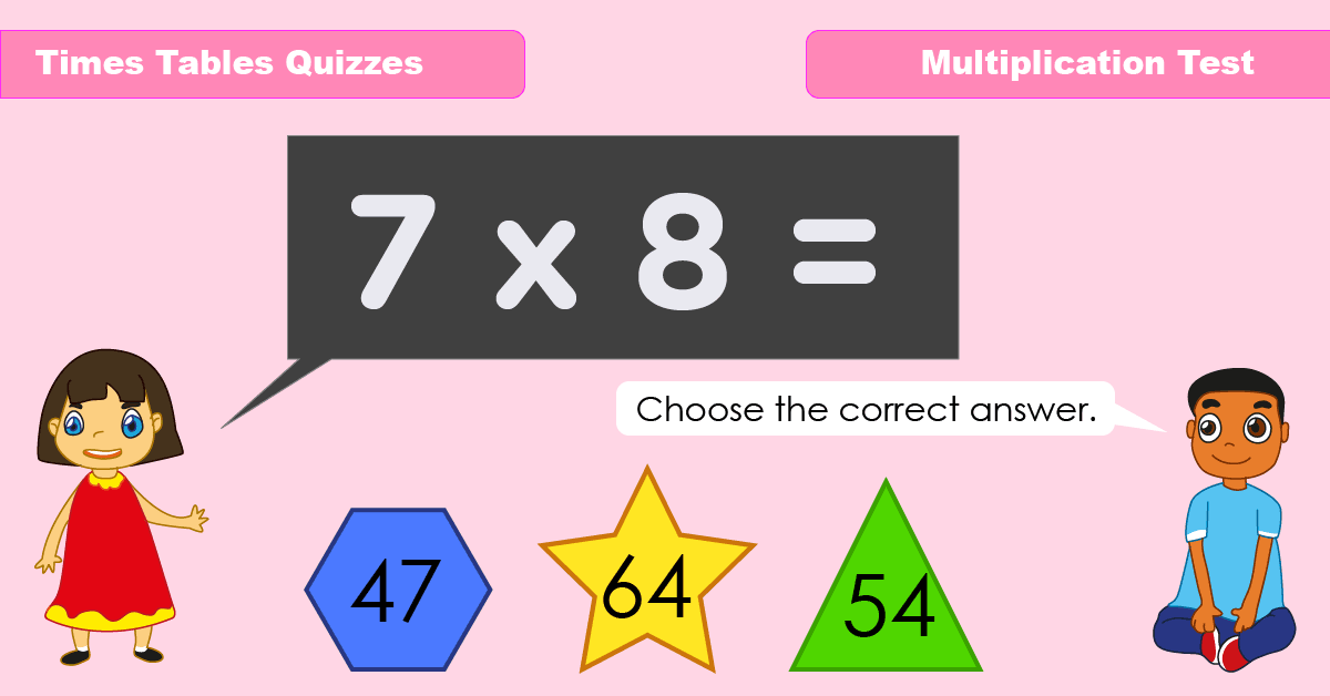 Times tables quizzes - Multiplication table games - Online multiplication tests