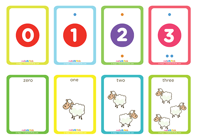 Hero Shepherd numbers up to 10 matching pairs cards printable - number 1 to 2