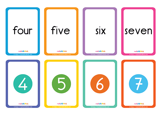 Hero Shepherd printable number matching cards: zero one two three Number  memory game for kids