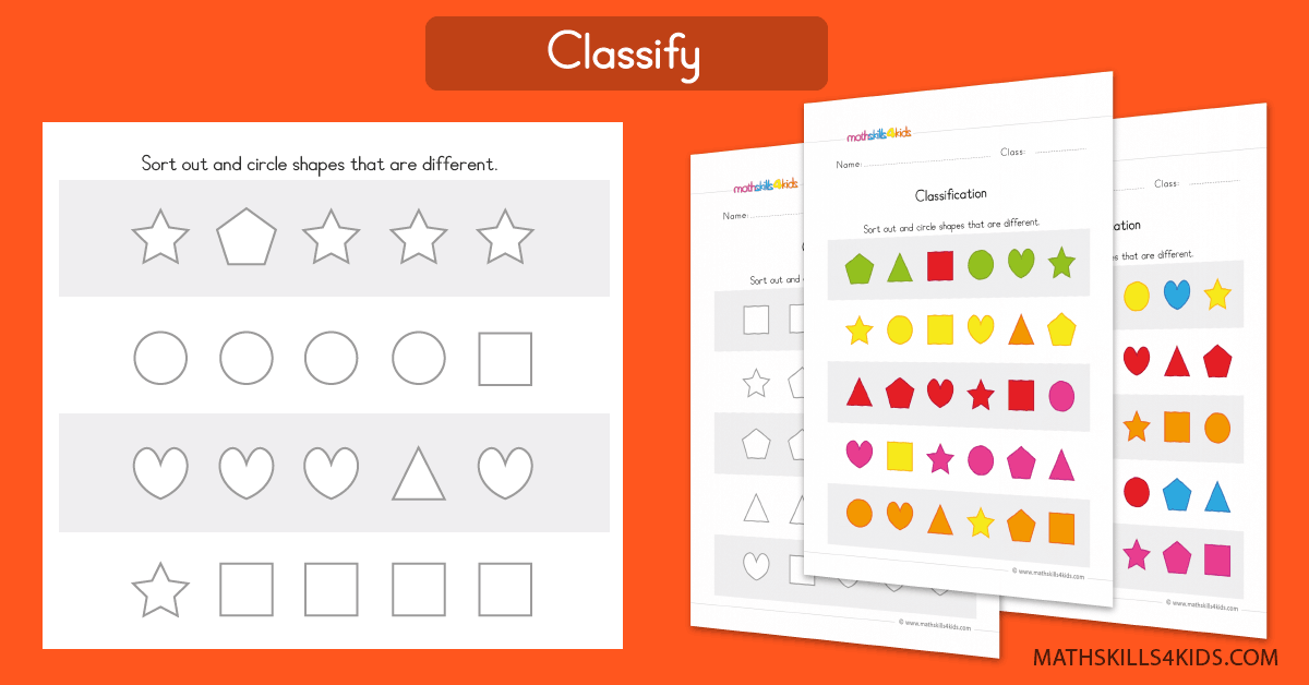 sorting worksheets for preschool classifying worksheets pdf