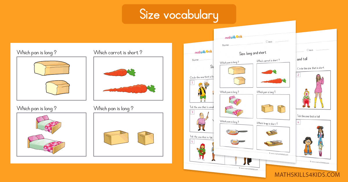 Free Preschool & Kindergarten Size Comparison Worksheets - Printable